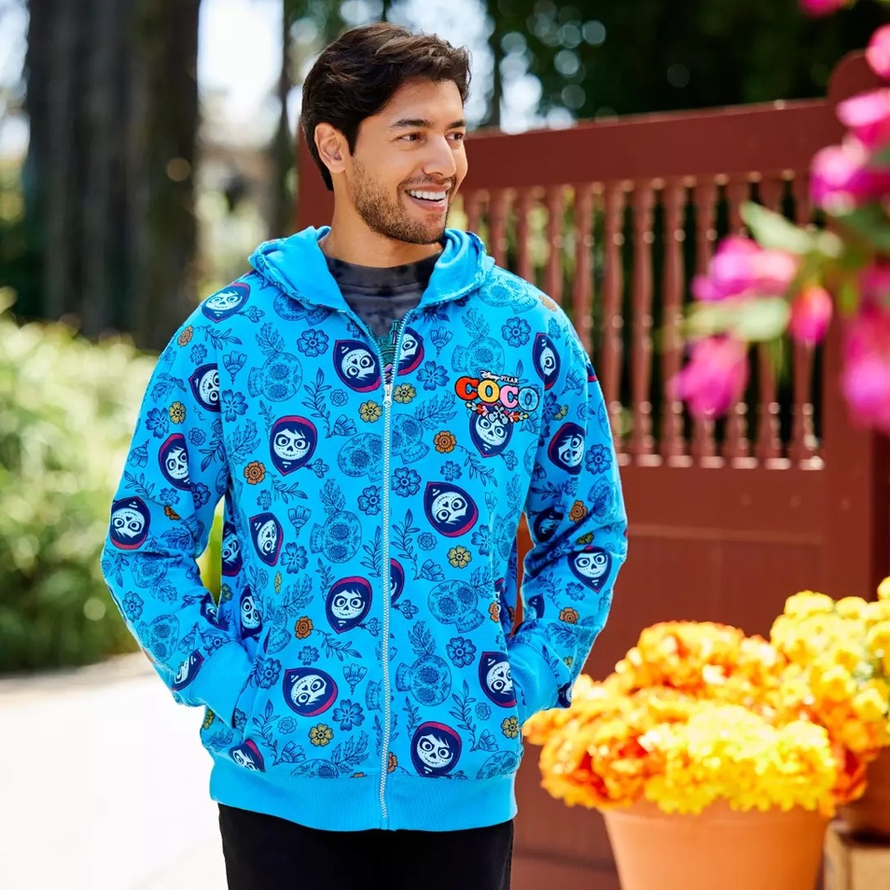 Disney Blue and Black Lightweight Jacket with Playful Pattern
